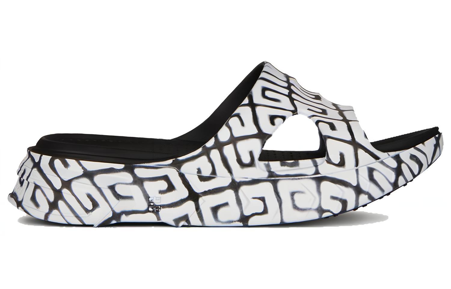 Givenchy Slide Slippers Men's Black White