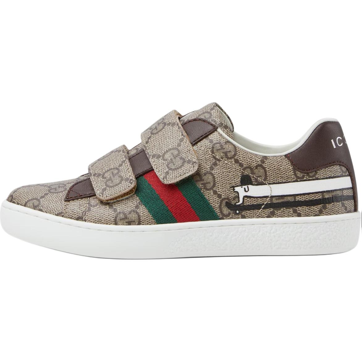 Детские кроссовки Gucci ACE (коричневые)
