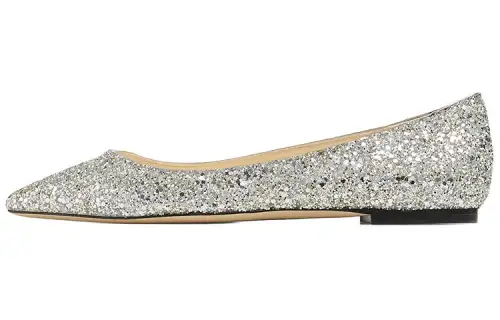 Jimmy Choo Romy Flat Shoes Women's Silver