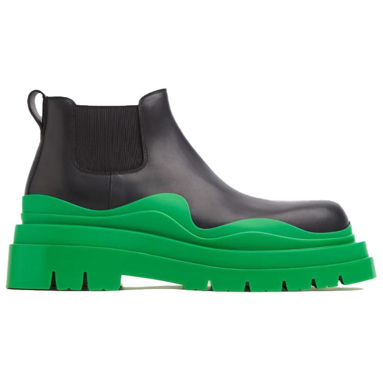 Bottega Veneta Tire Boot Mid Black Grass