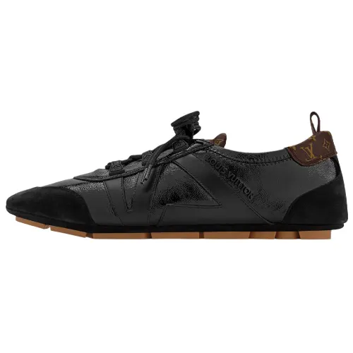 LOUIS VUITTON Sneakerina Leather Low top Casual Shoes Women's Black