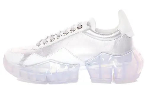 Jimmy Choo Diamond F Low top Casual Shoes Women's Silver