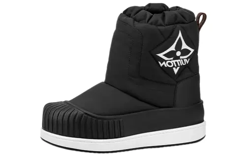 LOUIS VUITTON Polar Thermal Coverage Thermal Coverage Snow Boots Women's Black