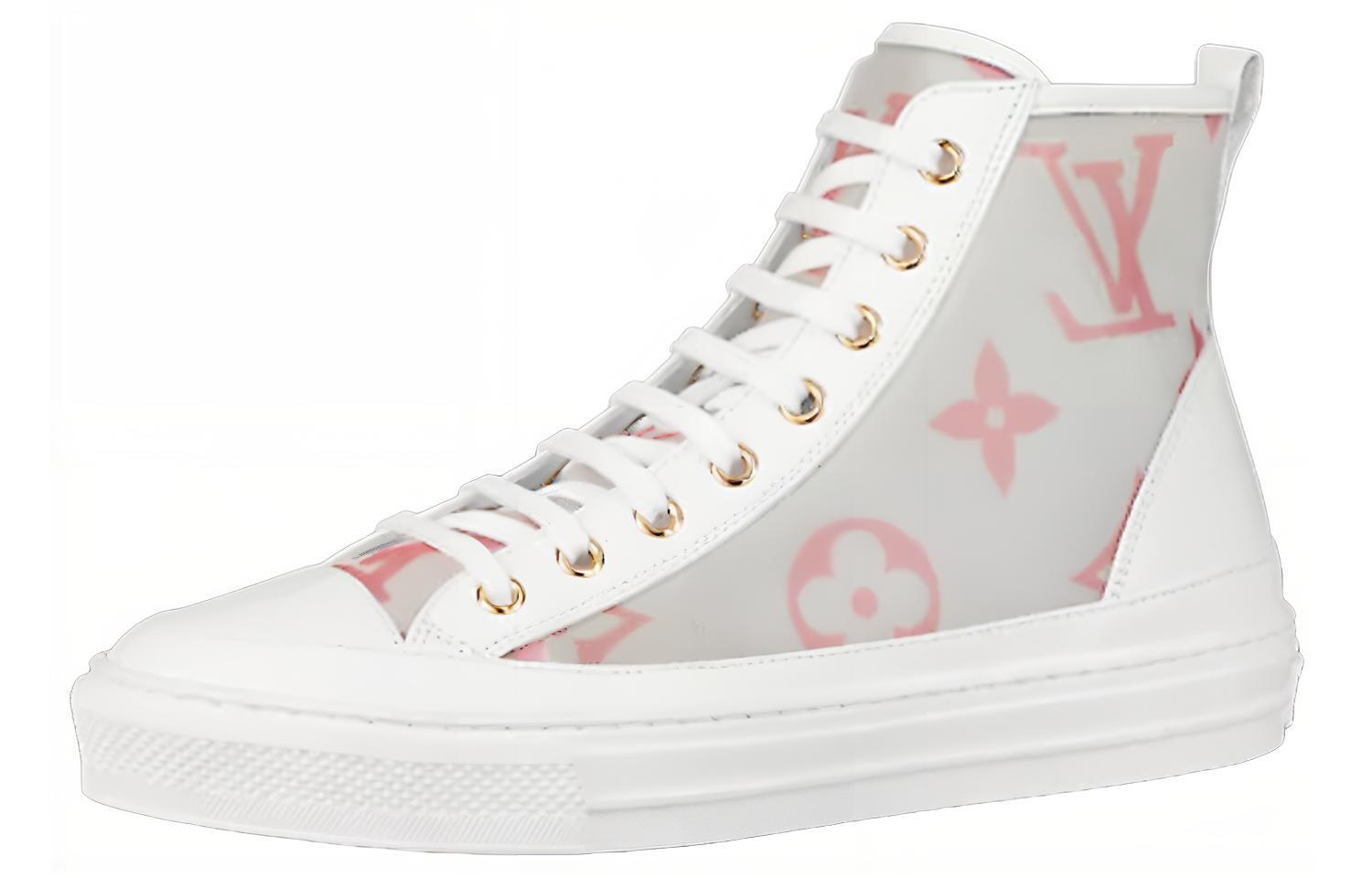 Женские кеды Louis Vuitton LOUIS VUITTON Stellar (розово-белые)