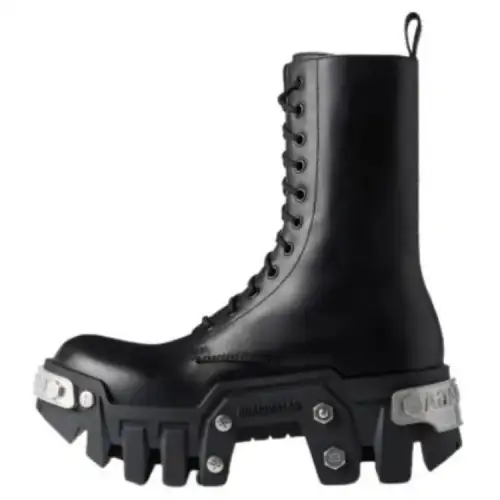 Balenciaga Bulldozer Platform Lace-up Boots