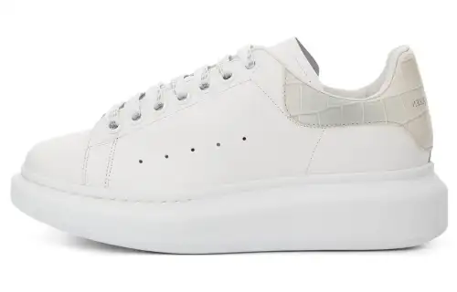 Alexander McQueen Oversized White Croc Women's