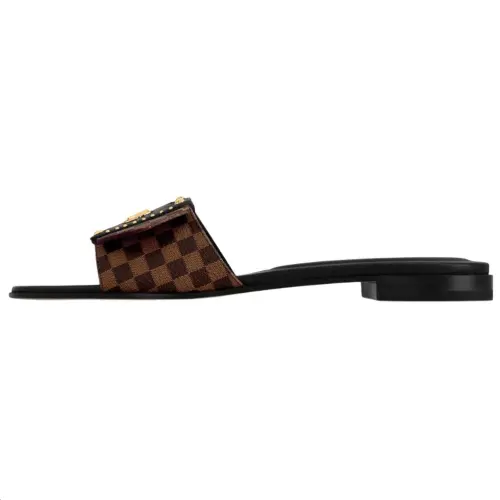 LOUIS VUITTON Slide Slippers Women's Brown