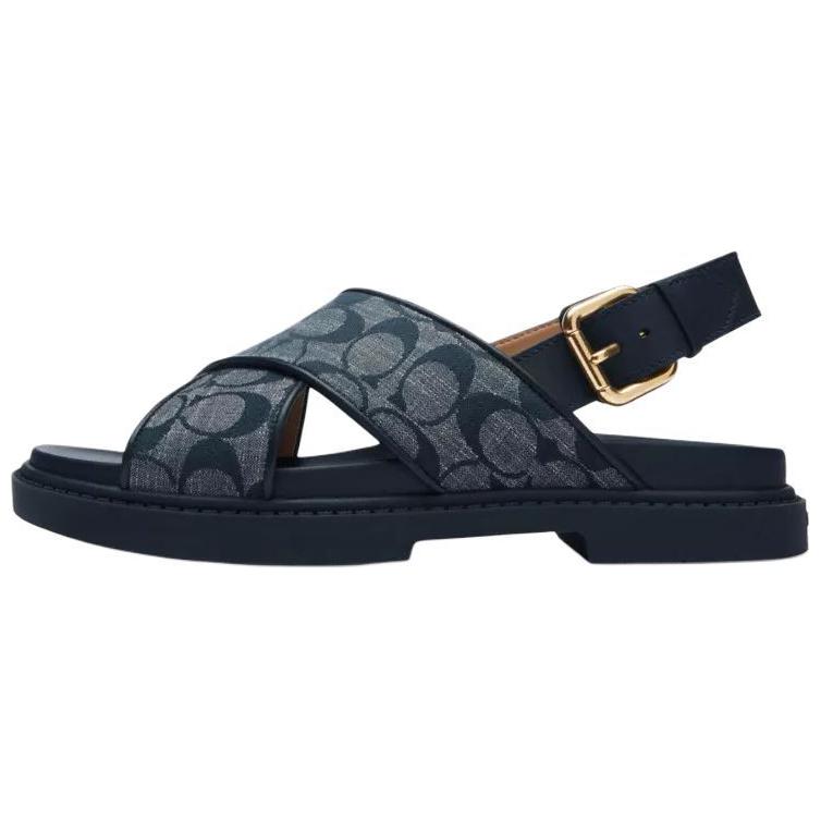 Женские сандалии COACH (синие)