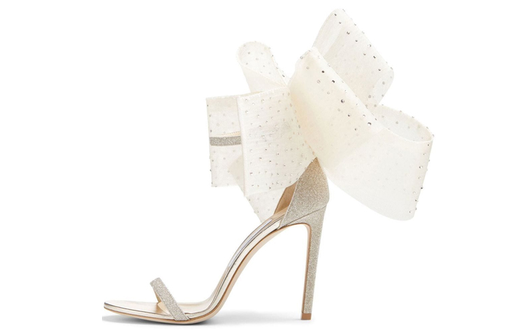Jimmy Choo Aveline 100mm Bow-embellished Sandals