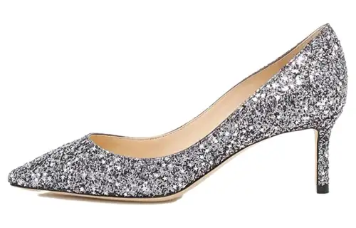 Jimmy Choo Romy Slim Heel High Heels 6CM Women's Silver