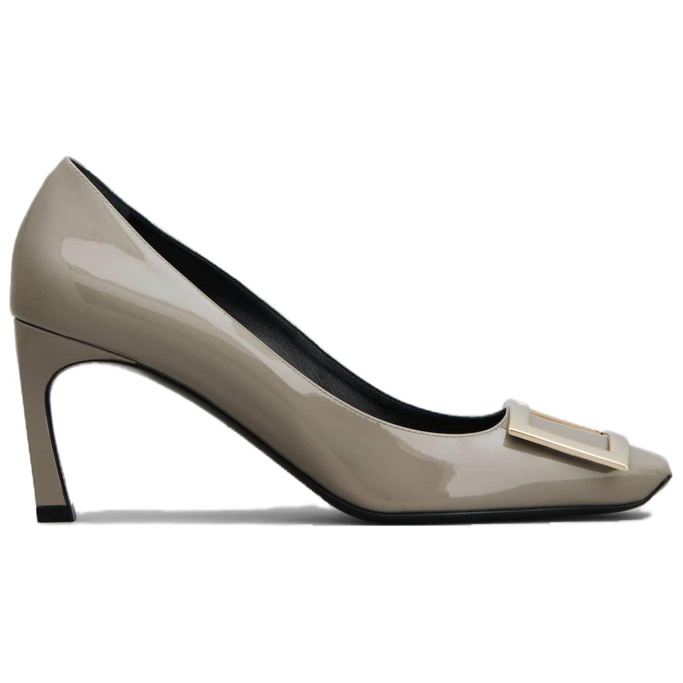 Roger Vivier Belle Vivier Trompette Slim Heel High Heels 7cm Women's Beige