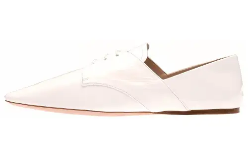MIU MIU Patent Leather Casual Shoes Women's White