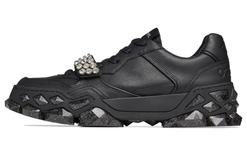 Jimmy Choo Diamond X Strap/F Low top Casual Shoes Women's Black