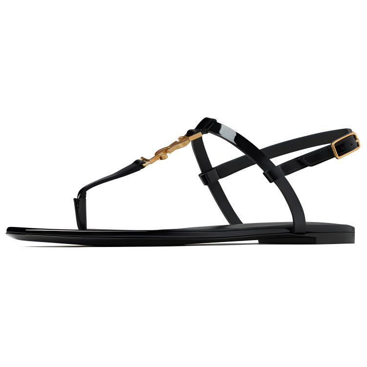 SAINT LAURENT Cassandra T Strap Sandals Women's