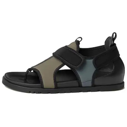 HERMES Giorno Beach Sandals Men's Green