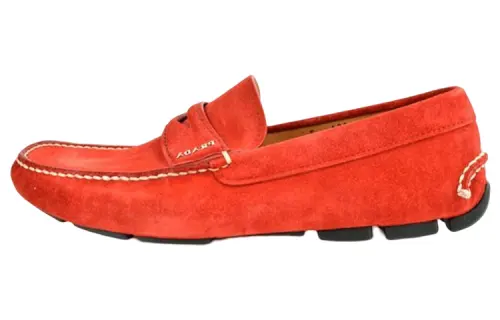 PRADA Men's Casual Shoes Men's Low Top Red
