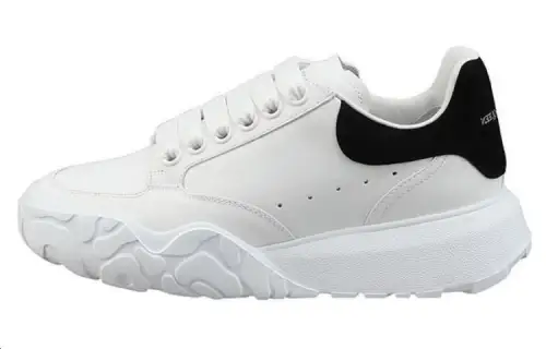 Alexander McQueen Oversized Court Trainer 'White Black' Women's