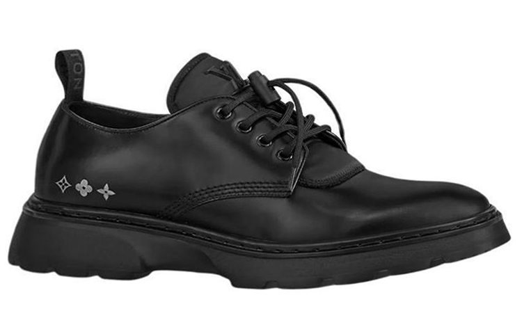 LOUIS VUITTON Bold Leather Casual Shoes Men's Black