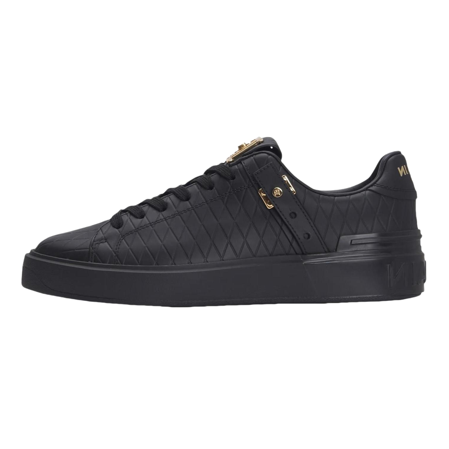 Женские кеды BALMAIN B-BUZZ (черные)