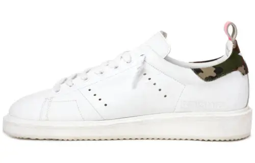 Golden Goose GGDB Starter Cow Leather Stylish Skateboarding Shoes Men's White Red