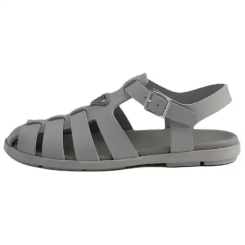 PRADA EVA Roman Sandals Men's Gray
