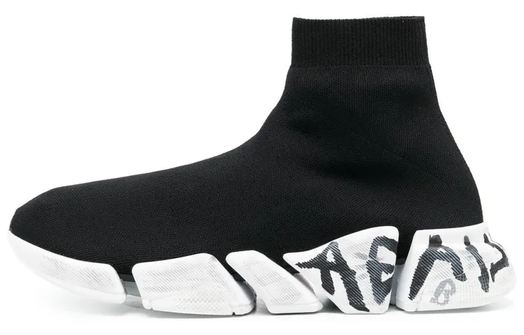 Balenciaga Speed 2.0 Sole Printed Sock Sneakers