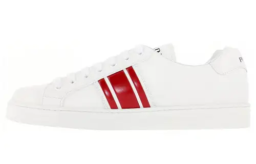 PRADA New Avenue Leather Low 'White Red'