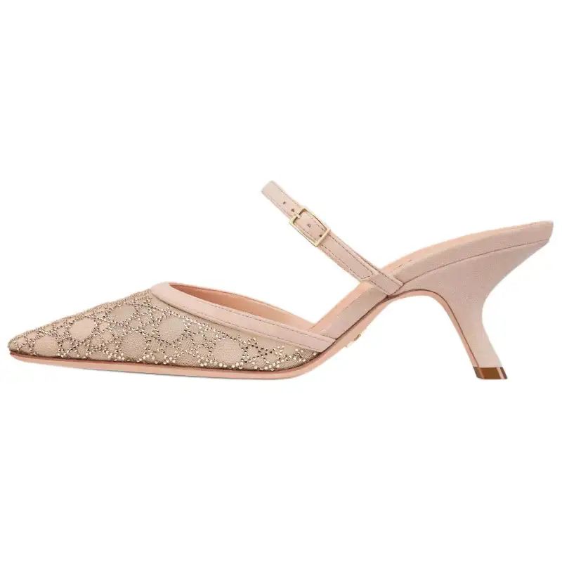 DIOR Capture Closed Toe Slippers 6.5cm Women's Nude