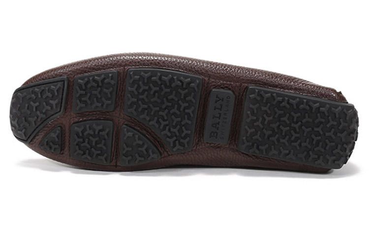 BALLY Leather Loafers Men's Coffee