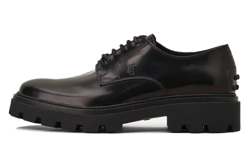 TOD'S Leather Men's Casual Shoes Men's Black