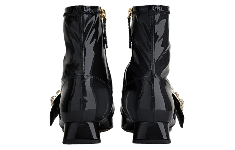 Roger Vivier Leather Ankle Boots Women's Black