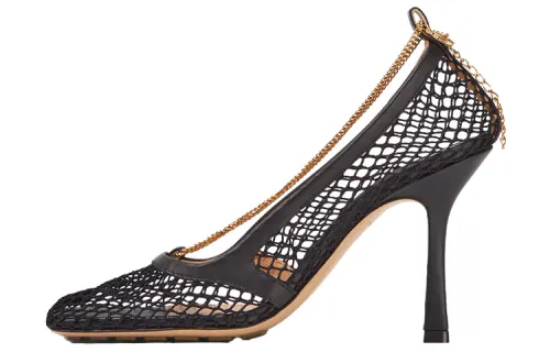 Bottega Veneta Stretch Slim Heel High Heels 9cm Women's Red