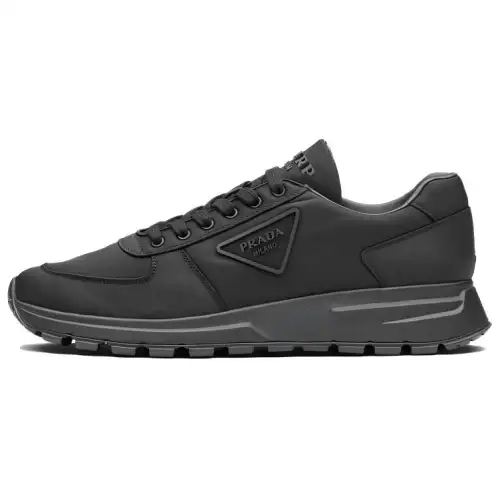 PRADA PRAX 1 Fabric Low top Casual Shoes Men's Black