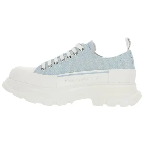 Alexander McQueen Tread Slick Low Lace Up Light Blue White