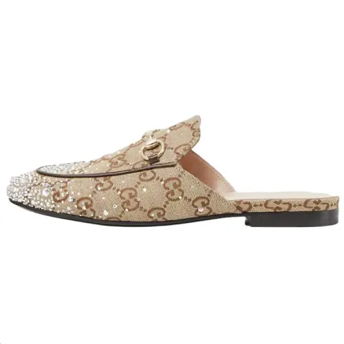 Gucci Wmns Princetown Slipper 'Monogram - Beige' Women's