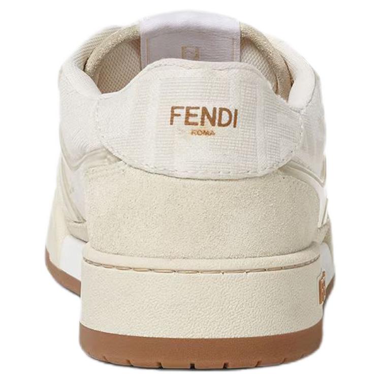 Мужские кеды Fendi Match (белые) — фото 5