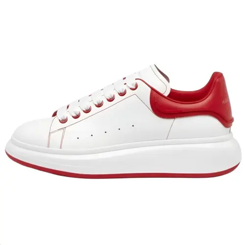Alexander McQueen Oversized Shoes 'White Red Outline'