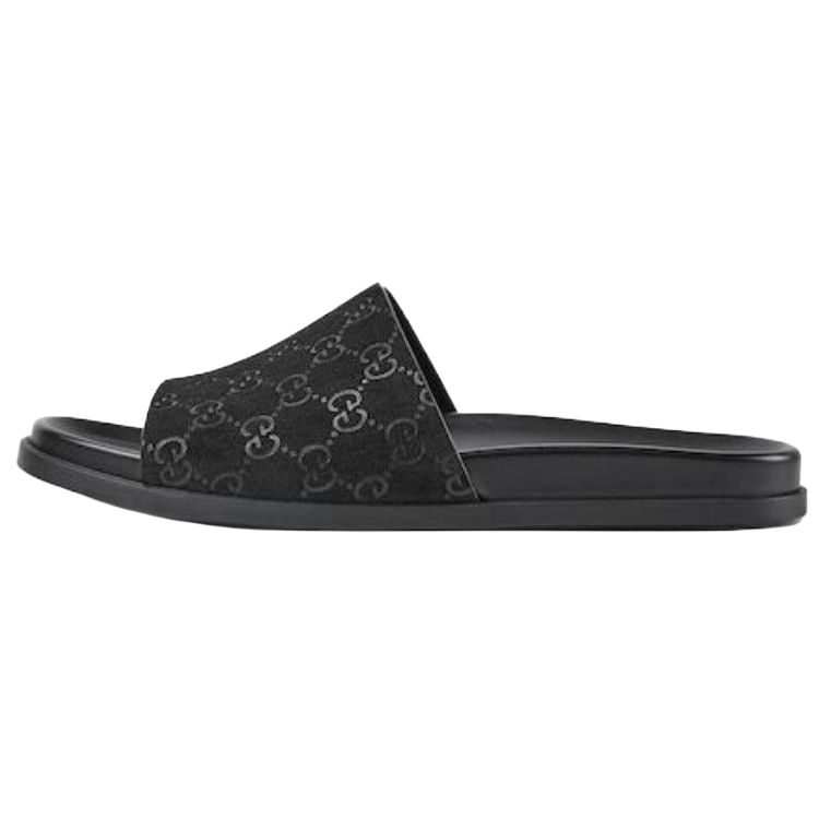 Мужские шлепанцы Gucci Слиперы (черные)