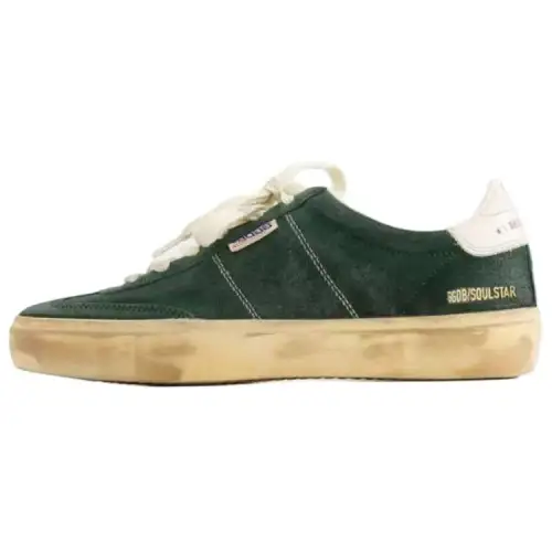 Golden Goose Soul Star Suede Low top Skateboard Shoes Women's Green