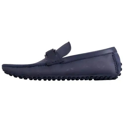 LOUIS VUITTON Hockenheim Gommino Loafers Men's Dark Blue