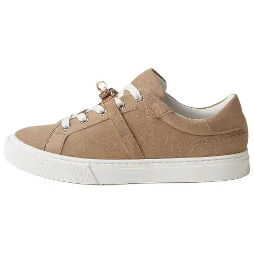 HERMES Day Suede Low top Skateboard Shoes Women's Umber