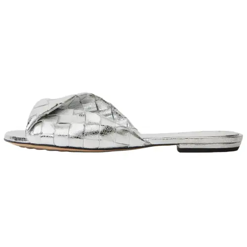 Bottega Veneta Blink Slide Slippers Women's Silver