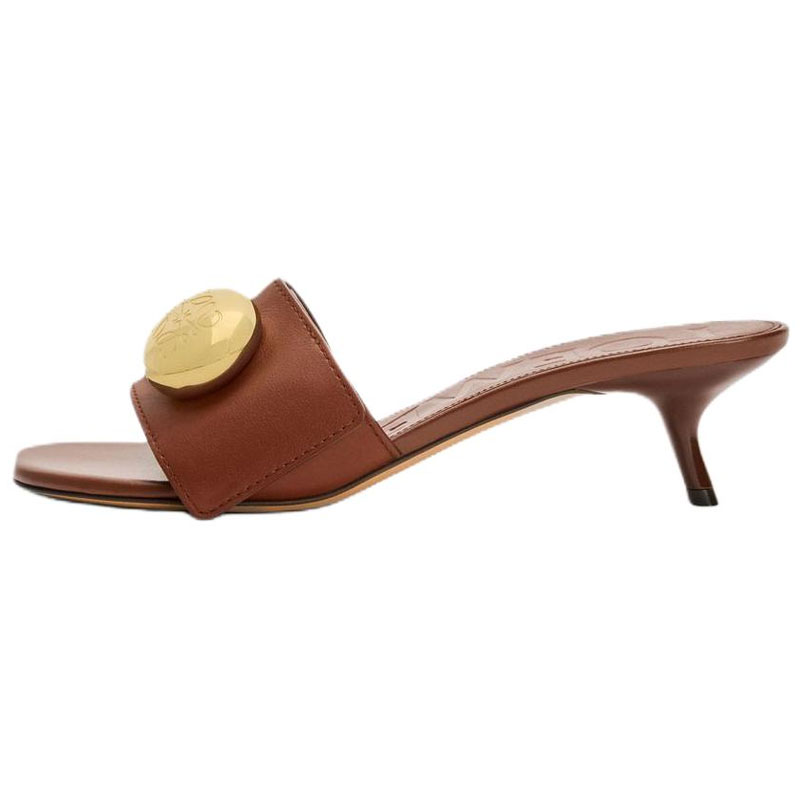 Женские сабо LOEWE LOEWE Pebble 4.5cm (коричневые)