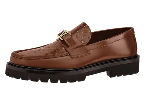LOUIS VUITTON Major Loafers Men's Brown