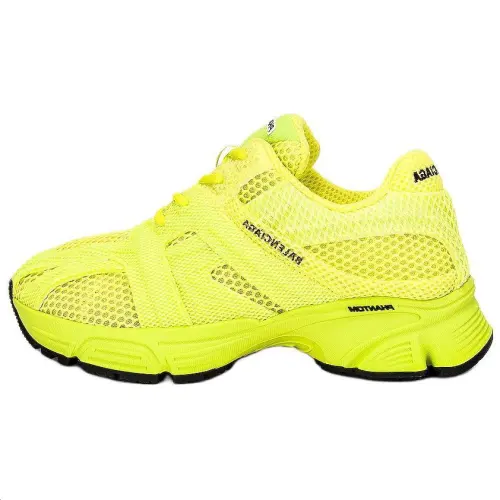 Balenciaga Phantom Mesh Low top Casual Shoes Men's Neon Yellow