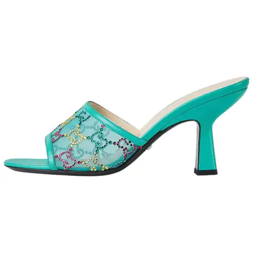 GUCCI Slide Slippers Women's Green