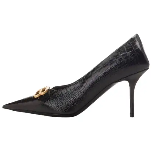 Balenciaga Bb Logo Plaque Pointed Toe Pumps
