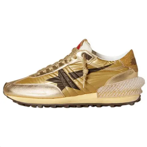 Golden Goose Marathon Low top Casual Shoes Unisex Gold