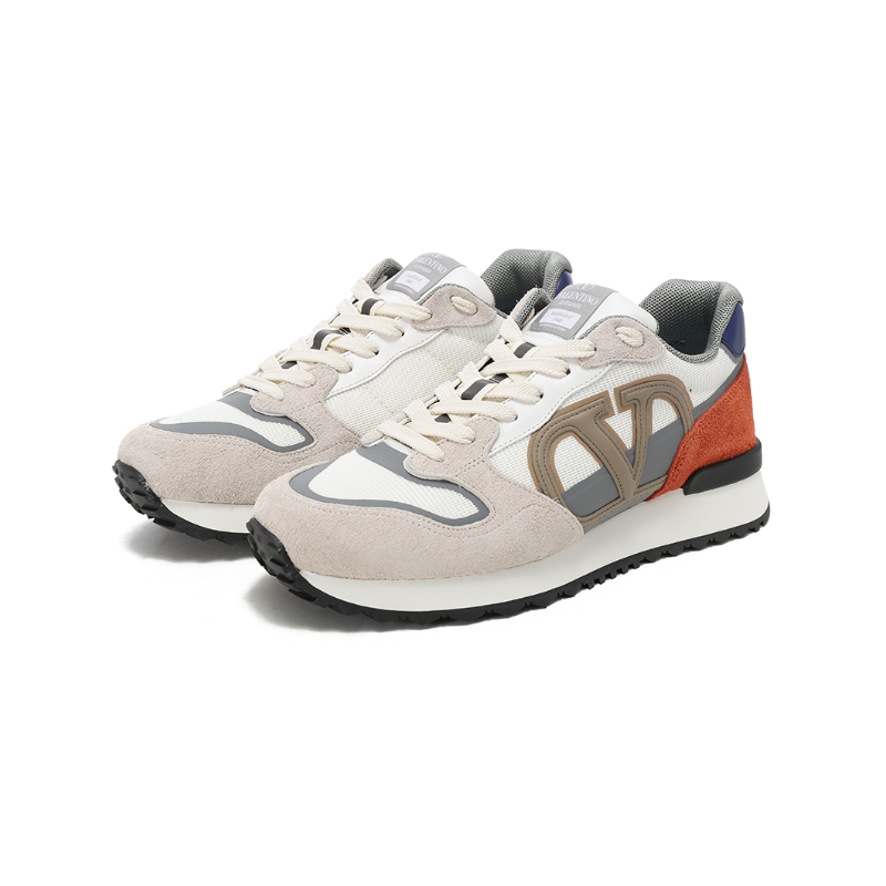 Мужские кроссовки Valentino Vlogo PACE (белый / светло-серый) — фото 3