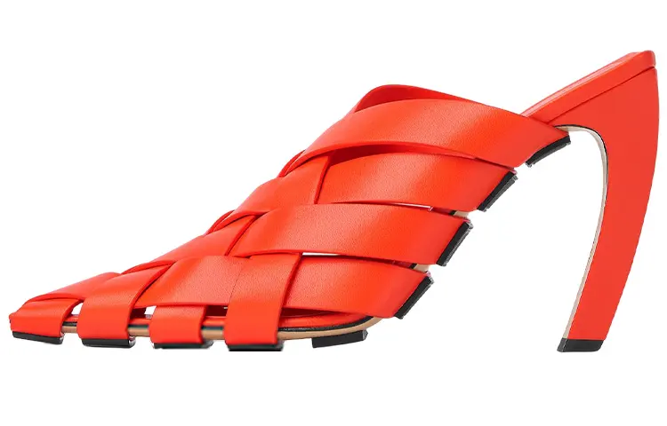 Bottega Veneta Closed Toe Slippers Women's Orange